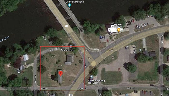 Pines Motel - Aerial Map (newer photo)